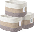Cotton Rope Storage Basket, Woven Basket by ECDYQXVU