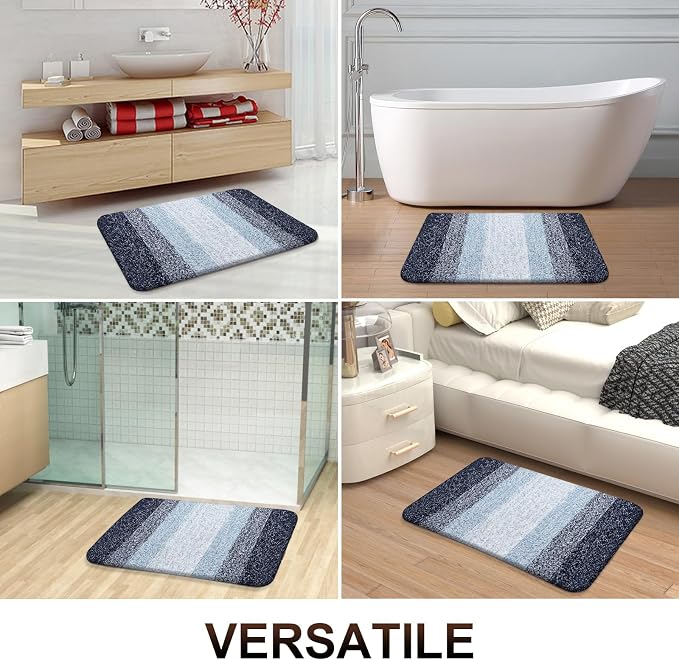 OLANLY Bathroom Rug Set 2 Piece, Soft Absorbent Microfiber Bath Rug Set - Image 8