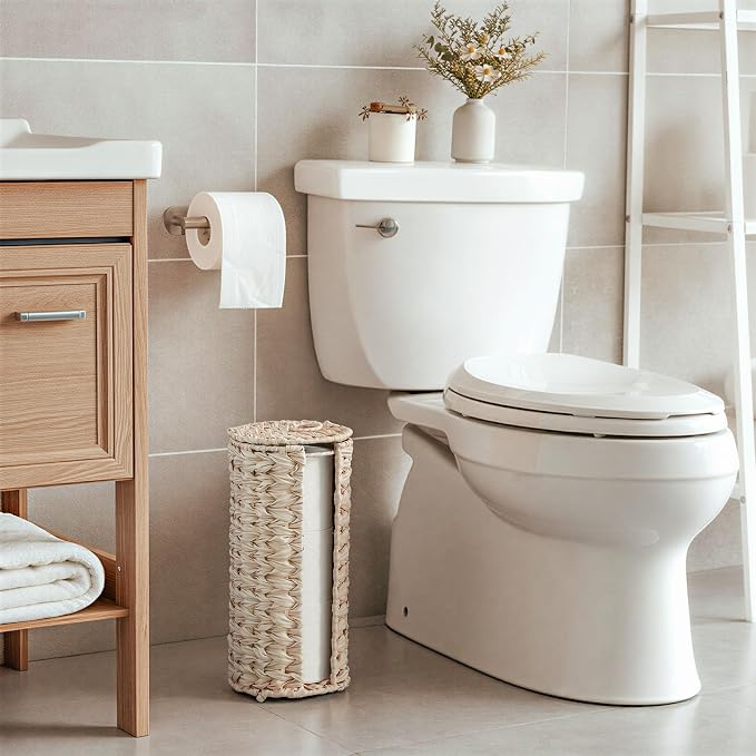GRANNY SAYS Toilet Paper Storage Holder, Bathroom Toilet Paper Holder Stand - Image 4