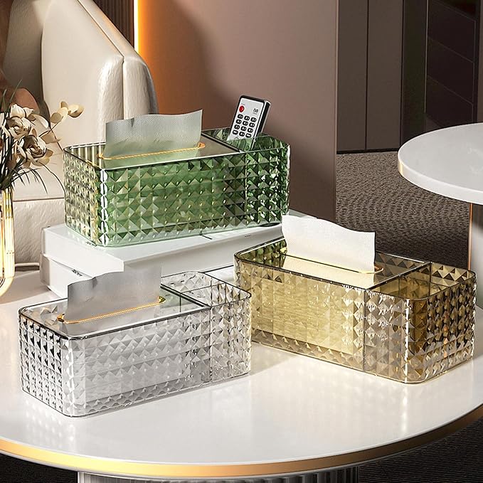 Tissue Box Cover Rectangle, Tissue Holder Napkin Dispenser - Image 3