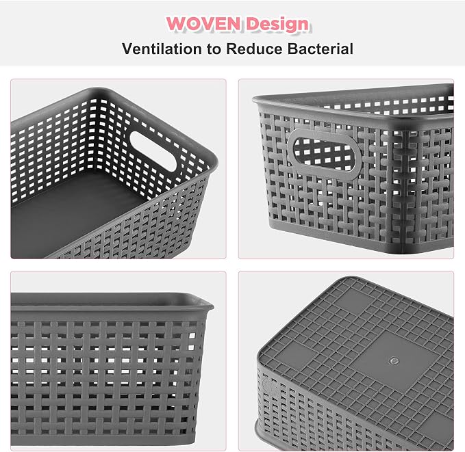 AREYZIN Plastic Storage Baskets Bins - Image 2