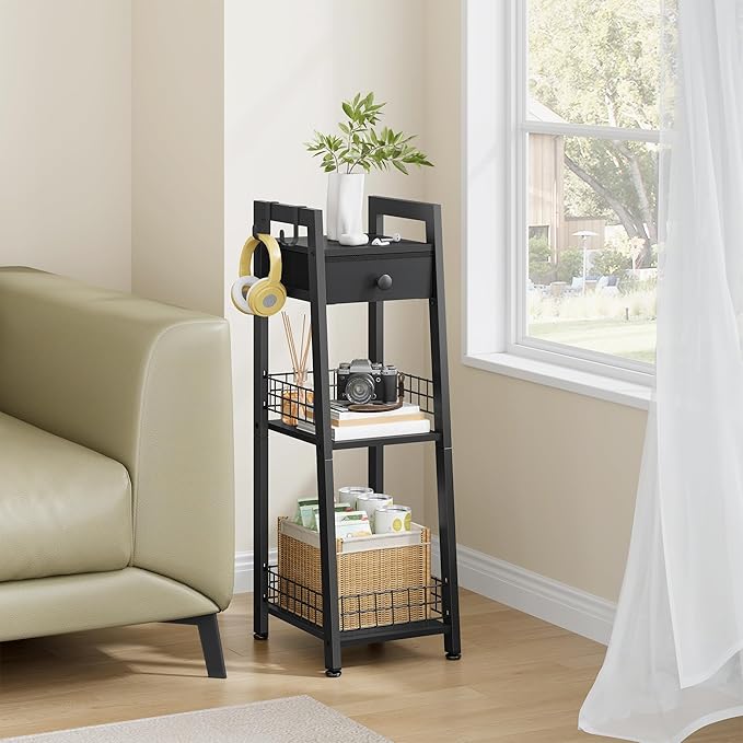 3-Tier Narrow Ladder Shelf by Gewudraw