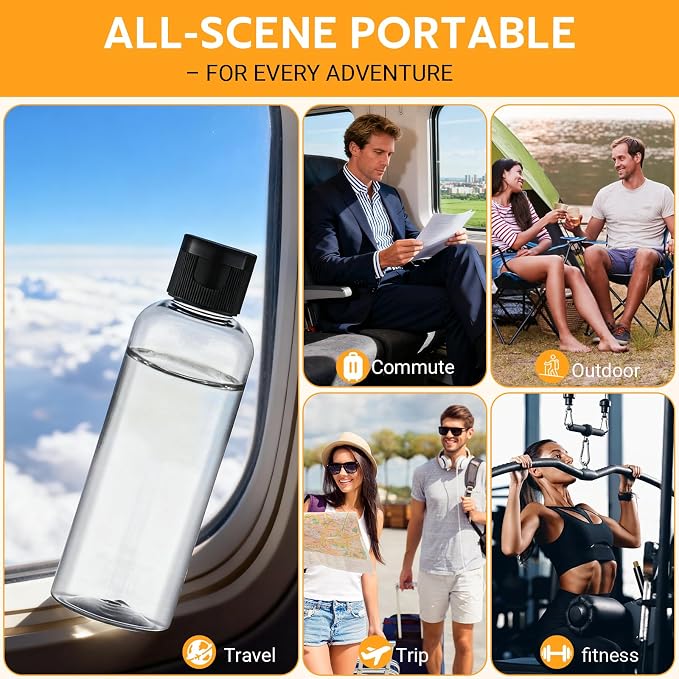 5 Pack 3.4 oz Travel Bottles for Toiletries, TSA Approved Leak Proof Refillable - Image 7