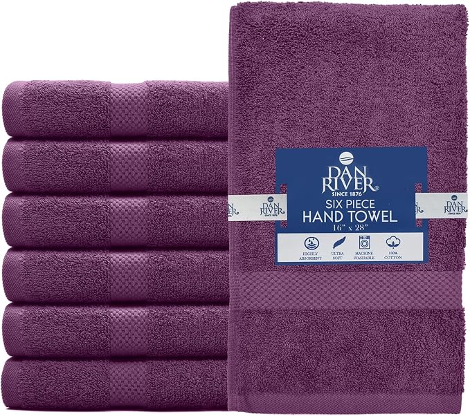 DAN RIVER 6-Pack Premium Hand Towels - Image 6