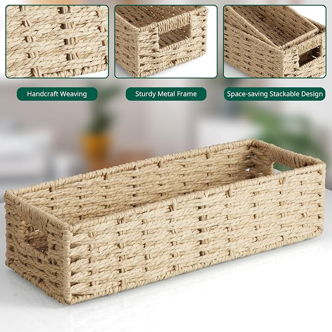dreamkey Nesting Paper Rope Storage Baskets - Image 4