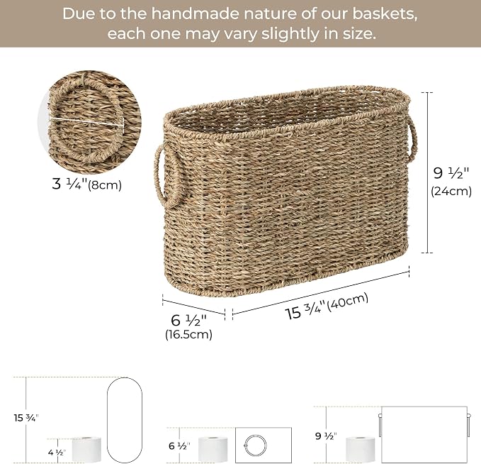StorageWorks Toilet Paper Storage, Toilet Paper Storage Holder - Image 2
