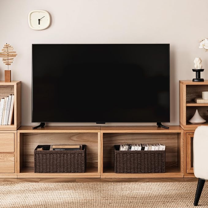UBBCARE 4 Pack Wicker Basket, 13.4L×8.3H×7.1W inch Woven Paper Rope Storage - Image 4