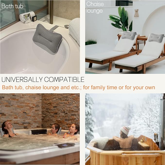 2-Pack Large Pillow for Hot Tub, and Chaise Lounge - Image 7