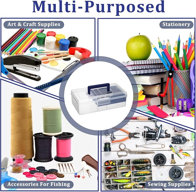 JUXYES Plastic Carry Storage Box - Image 7