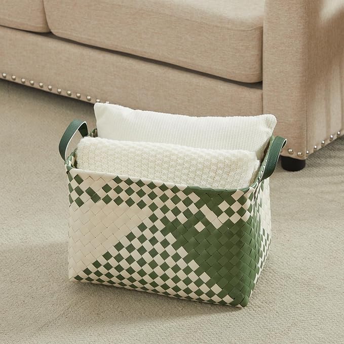 BROWNLILY Handwoven Clothes Basket Laundry Hampers Large Wicker Storage Baskets - Image 7