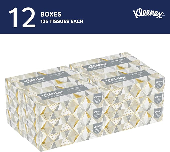 Kleenex® Professional Facial Tissue, Flat Facial Tissue Boxes - Image 2