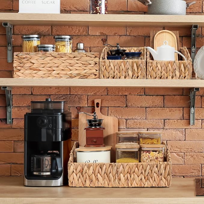 Ollieroo Rattan Storage Baskets, Handwoven Wicker Storage Bins - Image 4