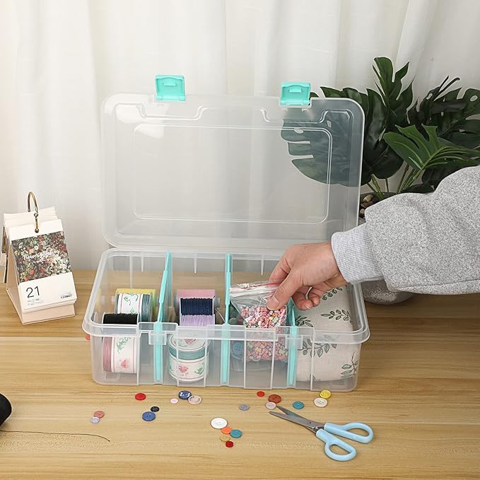 BTSKY Clear Plastic Dividing Storage Box - Image 6