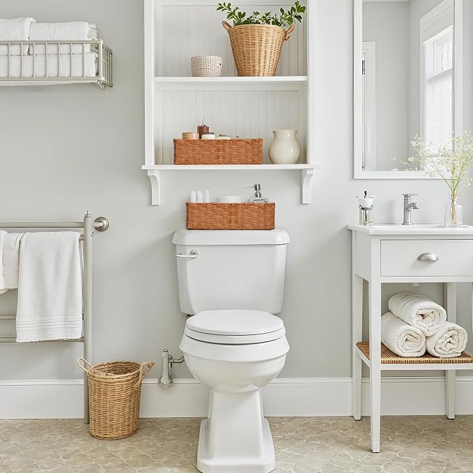 GRANNY SAYS Bathroom Toilet Organizer, Back of Toilet Storage Basket, - Image 3