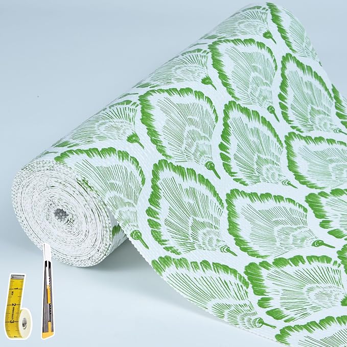 Shelf and Drawer Liner, 17in x 30FT Double Layer PVC Non-Adhesive Non-Slip by Adwann