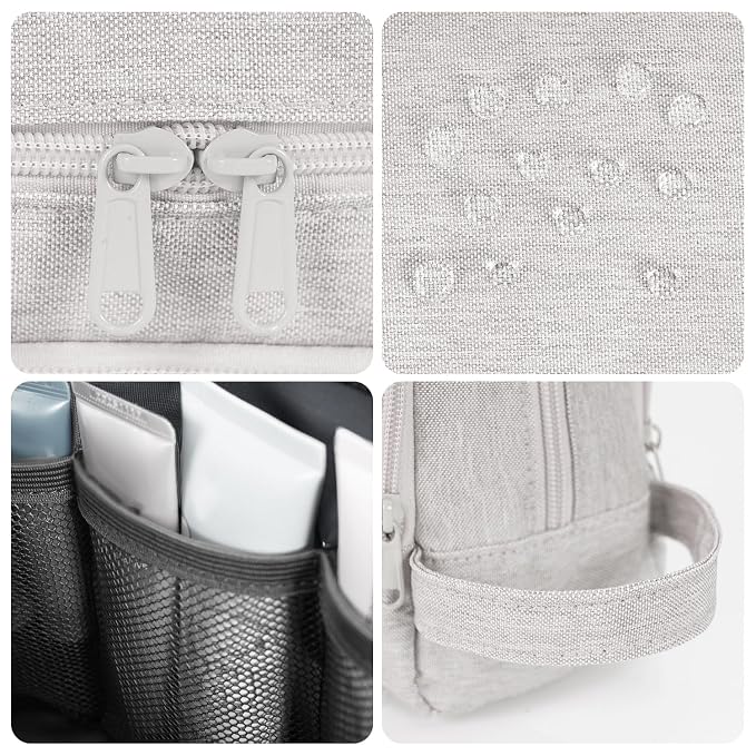 Toiletry Bag for Men Hanging Dopp Kit Water Resistant Shaving Bag Small - Image 4