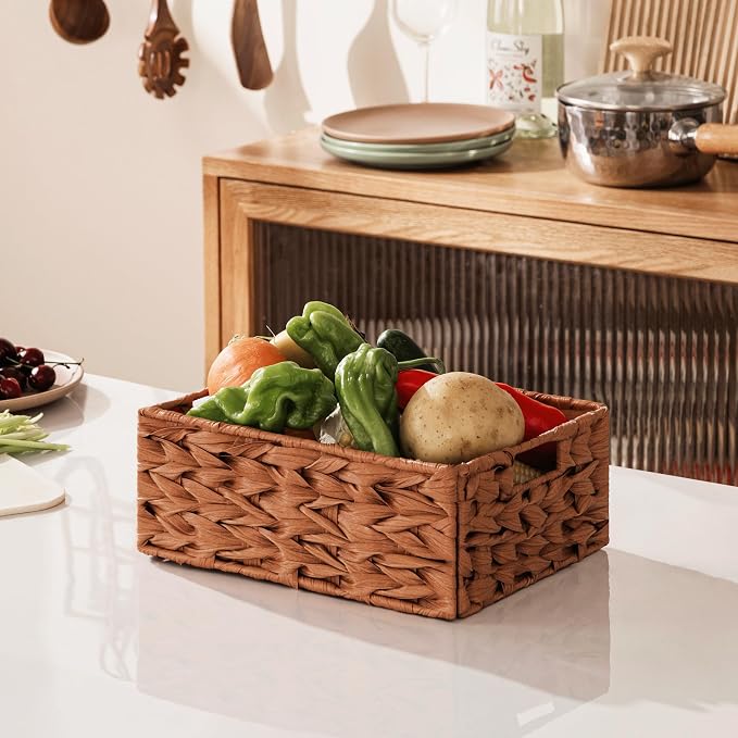 UBBCARE Storage Baskets with Label, Wicker Pantry Baskets - Image 6