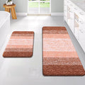 OLANLY Bathroom Rug Set 2 Piece, Soft Absorbent Microfiber Bath Rug Set by OLANLY
