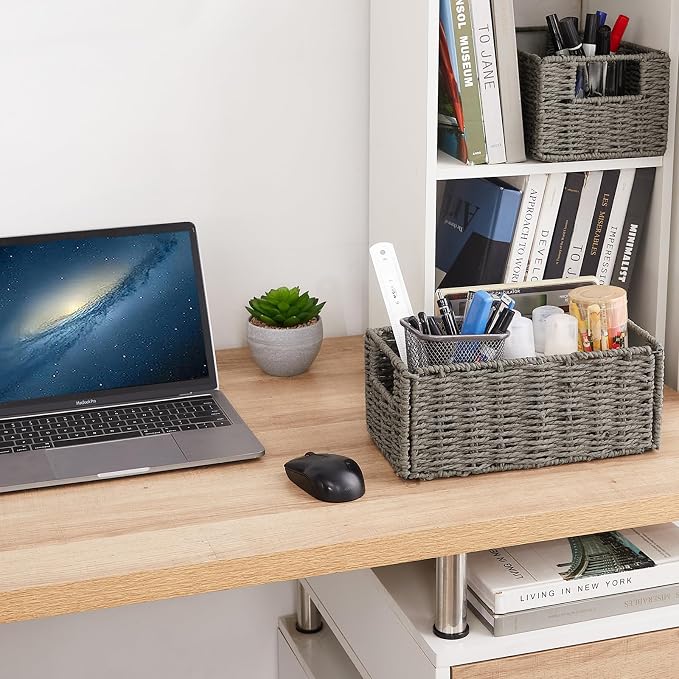 Vagusicc Wicker Storage Basket, Small Storage Baskets - Image 7