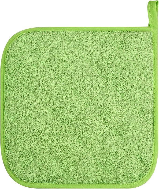 100% Cotton Kitchen Everyday Basic Terry Pot Holder Heat Resistant Coaster - Image 3