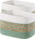 UBBCARE 2 Pack Baskets for Organizing, Woven Storage Baskets for Toys and Towel by UBBCARE