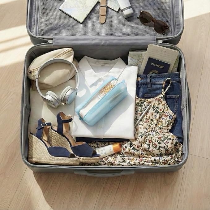 Cotton Pad Swab Travel Case – 2-in-1 Portable Waterproof Qtips Dispenser - Image 9