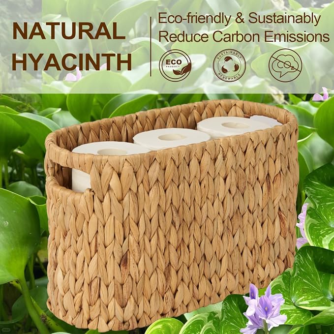 FairyHaus Wicker Toilet Paper Storage Basket - Image 6