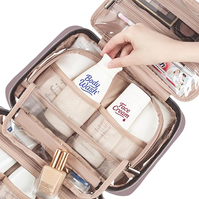 NISHEL Travel Toiletry Bag for women, Portable Hanging Organizer for - Image 5