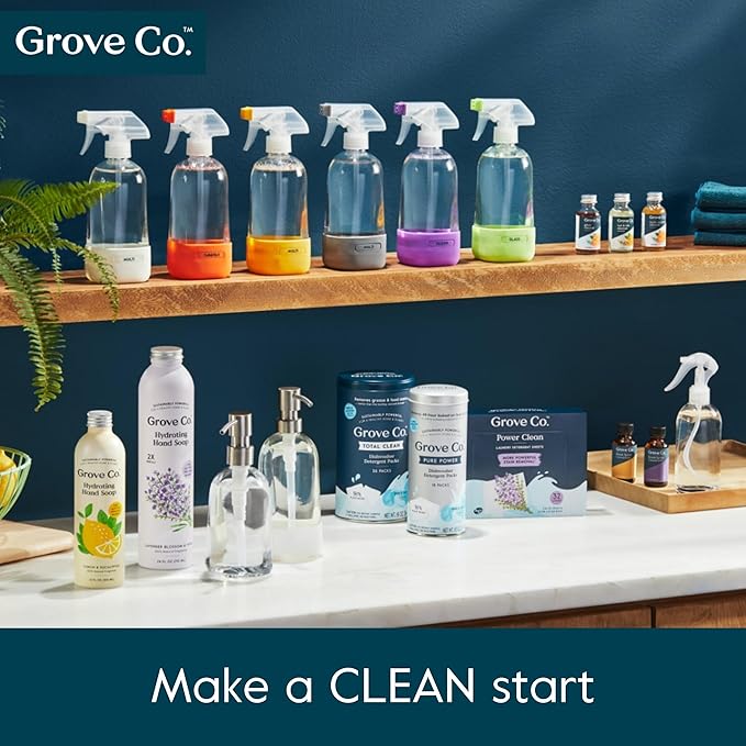 Grove Co. Foaming Soap Dispenser, 2 x Refillable Glass Bottles - Image 8