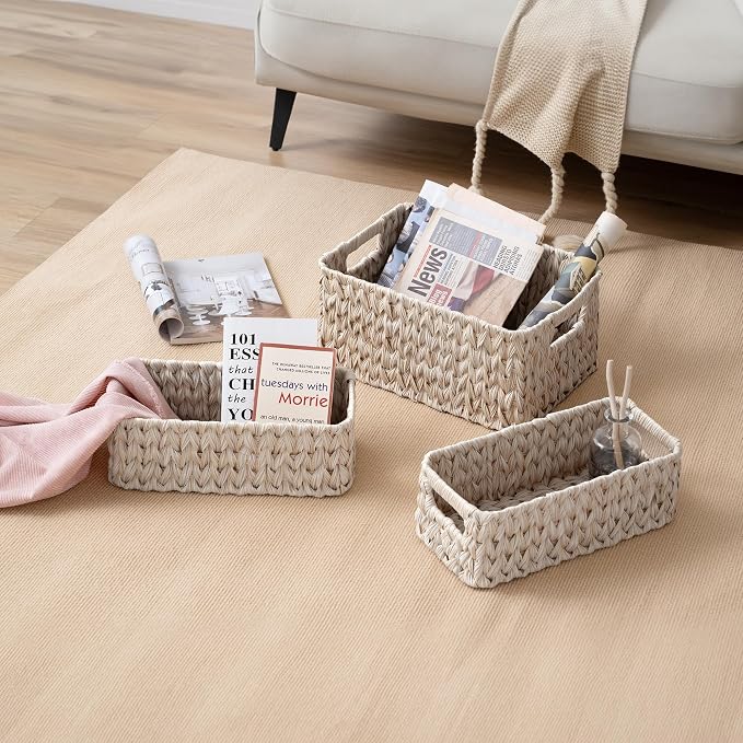 GRANNY SAYS Wicker Baskets for Organizing, Wicker Storage Basket for Shelf - Image 8