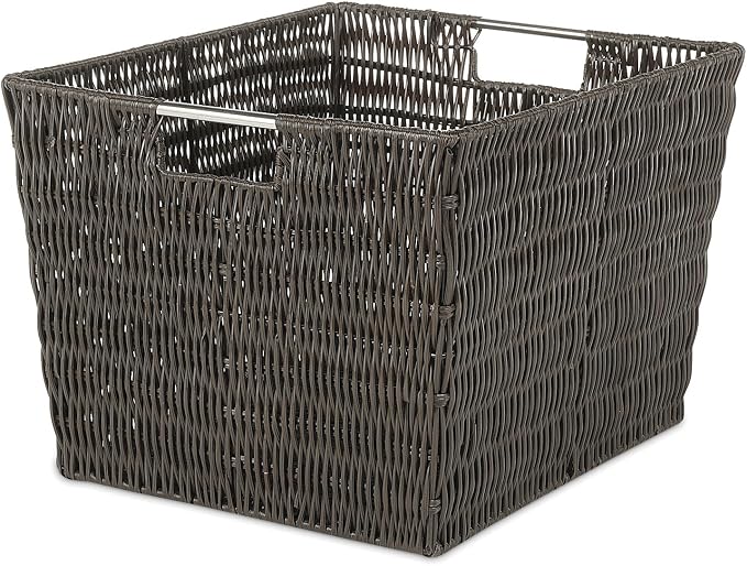 Whitmor Rattique Storage Tote Basket by Whitmor