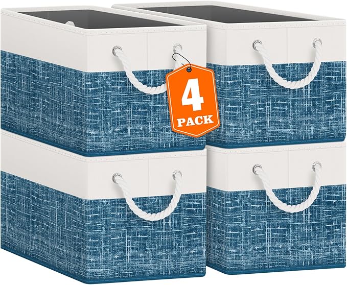 Fab totes Storage Bins, Foldable Storage Baskets by Fabtotes