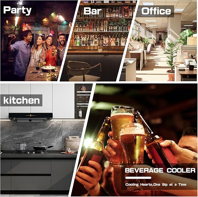 3.0 Cubic Feet/105 Can Beverage Refrigerator, 28 Inch Fridge - Image 7