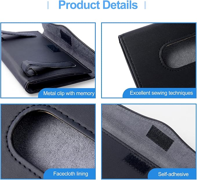 Car Tissue Holder, Upgraded Version Hanging Tissue Holder in Car, Premium PU - Image 3