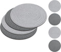SHACOS 8 Inches Trivets for Hot Dishes, 4 Pieces Heat-Resistant Trivets Mats by SHACOS
