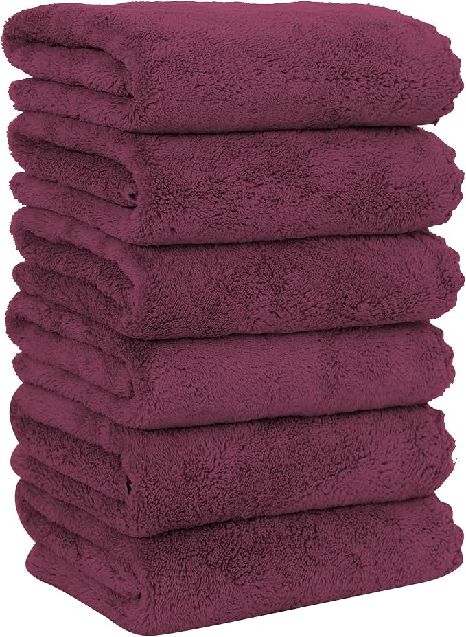 MOONQUEEN 6 Pack Premium Hand Towels by MOONQUEEN
