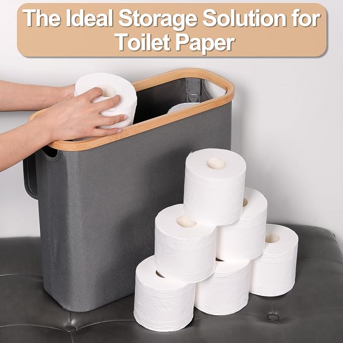 efluky Toilet Paper Basket 28L, Toilet Paper Storage - Image 6