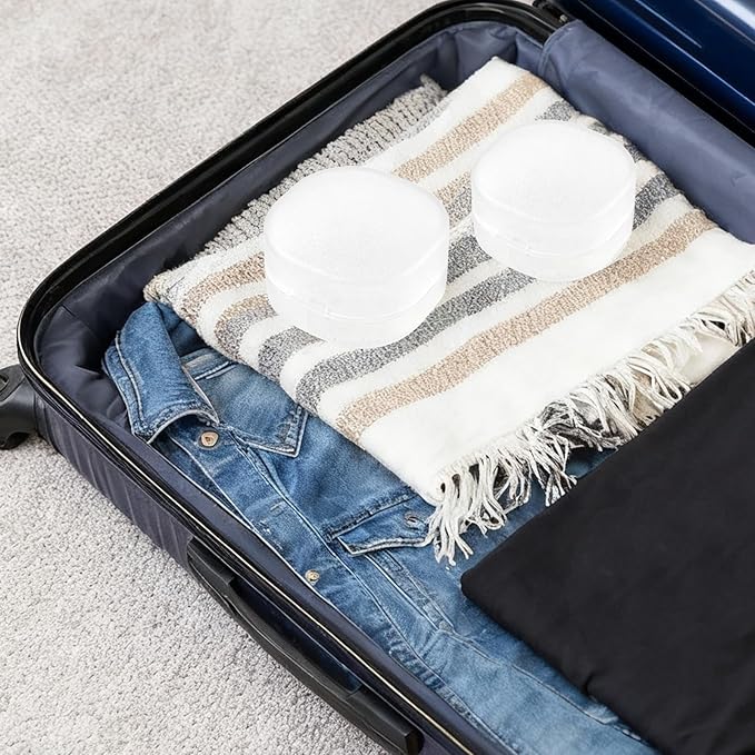 2 Pcs Portable Cotton Round Holder, Plastic Lightweight Cotton Round Dispenser - Image 5