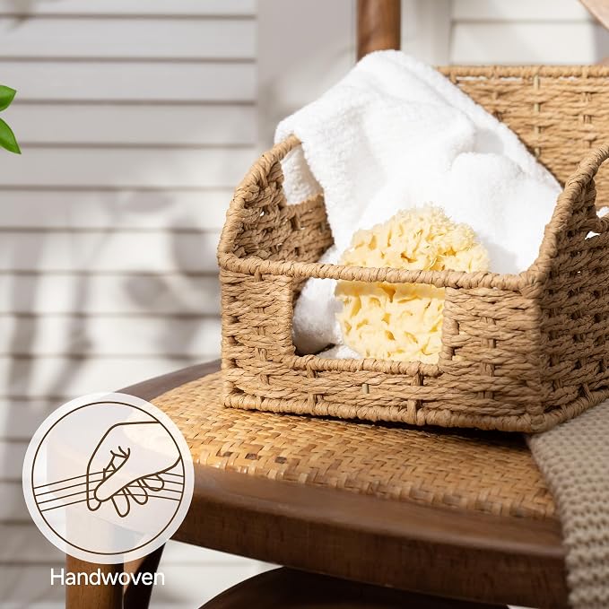 StorageWorks Paper Rope Pantry Storage Baskets, Wicker Baskets - Image 4
