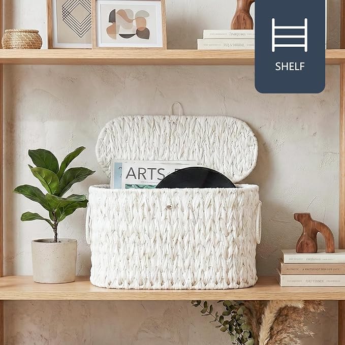 Toilet Paper Basket, Wicker Toilet Paper Storage - Image 5