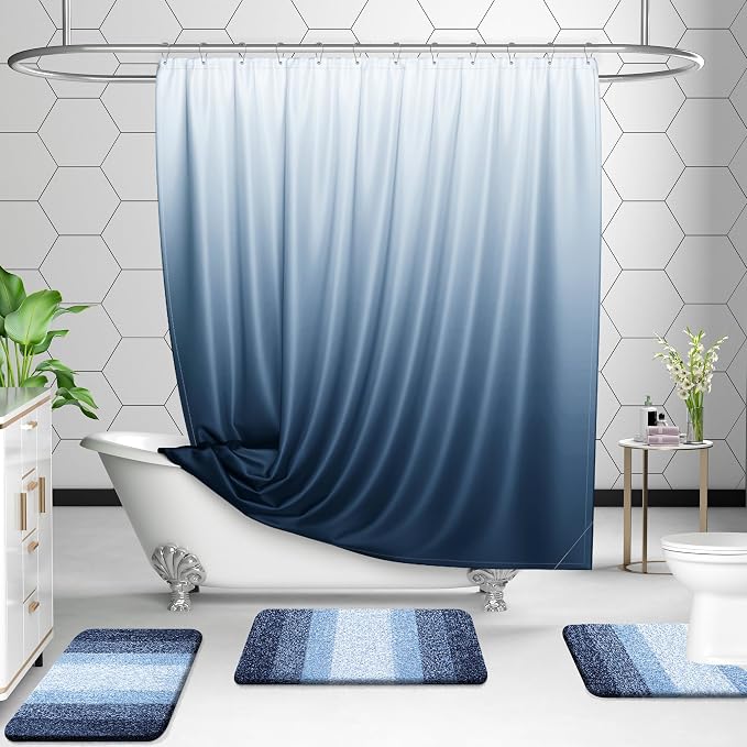 OLANLY Bathroom Rug Set 2 Piece, Soft Absorbent Microfiber Bath Rug Set - Image 7