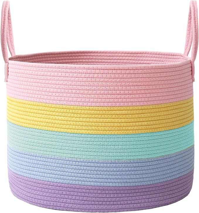 65L Extra Large Blanket Basket for Living Room by JMvicyroam