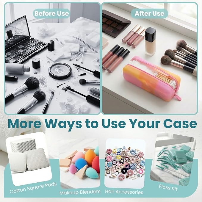 Cotton Pad Swab Travel Case – 2-in-1 Portable Waterproof Qtips Dispenser - Image 6