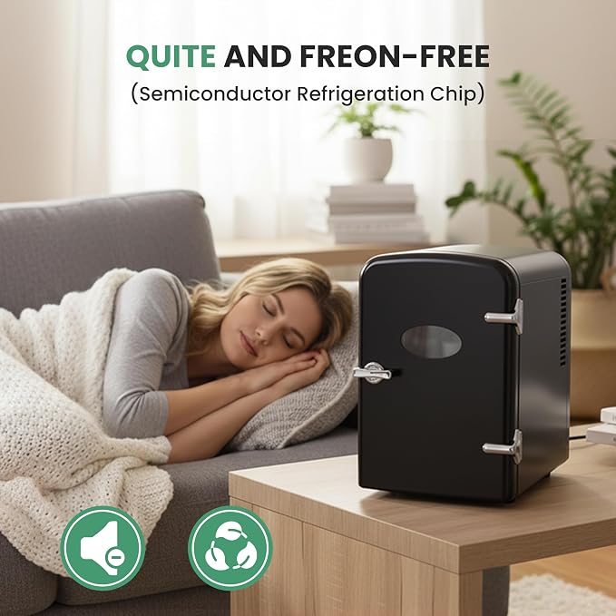 Simple Deluxe 4 Liter/6 Can Mini Fridge - Image 3
