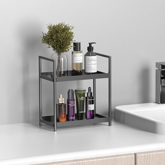 Bathroom Organizer Countertop, 2 Tier Counter Storage Shelf - Image 7
