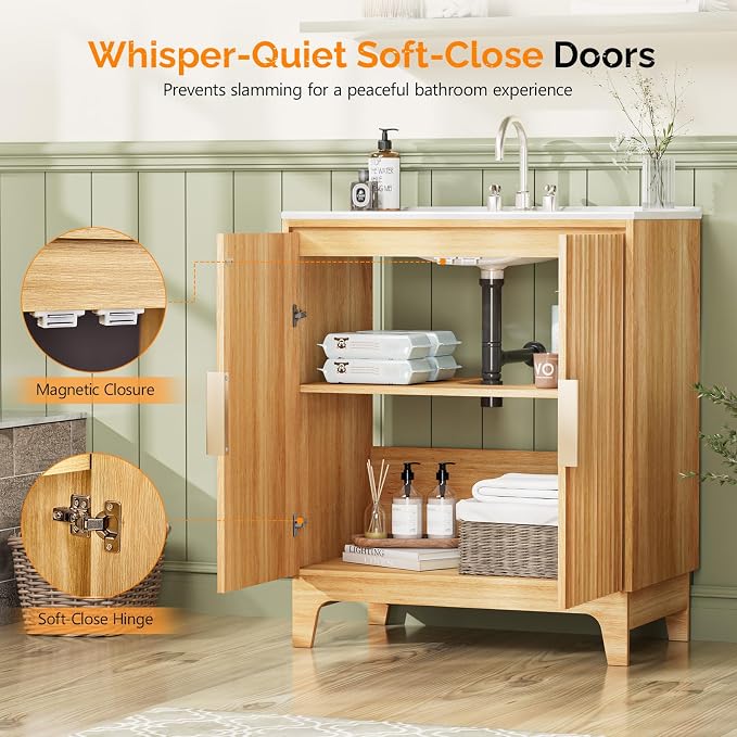 VINGLI 30 Inch Bathroom Vanity - Image 5