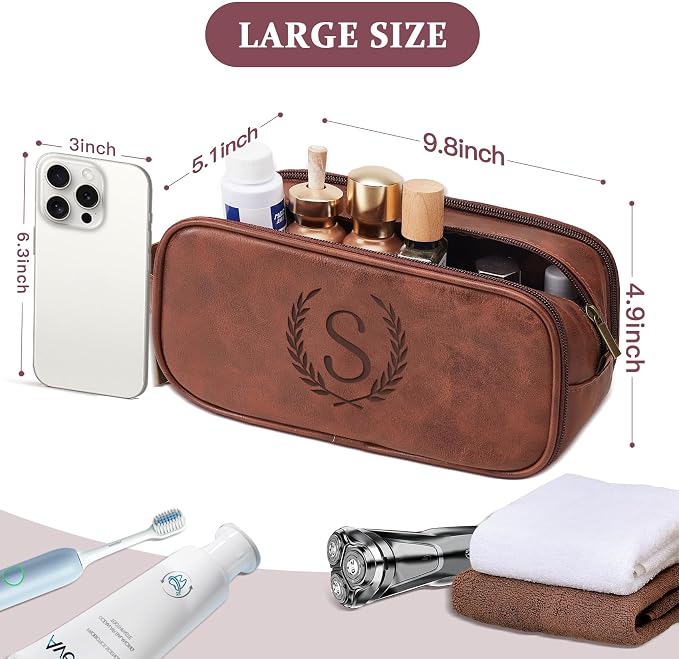 Janhavi Customized Gifts for Men, Waterproof Travel size Toiletries Bag - Image 3