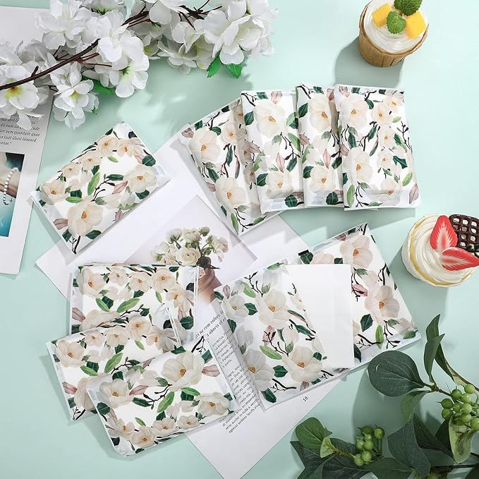 Geyee 50 Packs Tissue Travel Size Facial Paper Napkins Travel Packs Disposable - Image 4