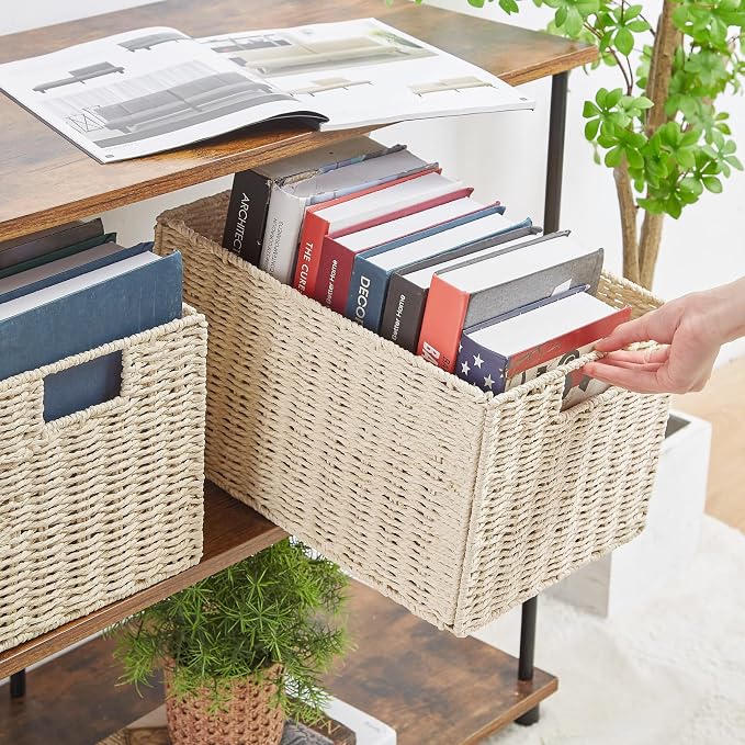 Vagusicc Wicker Storage Basket, Small Storage Baskets - Image 4