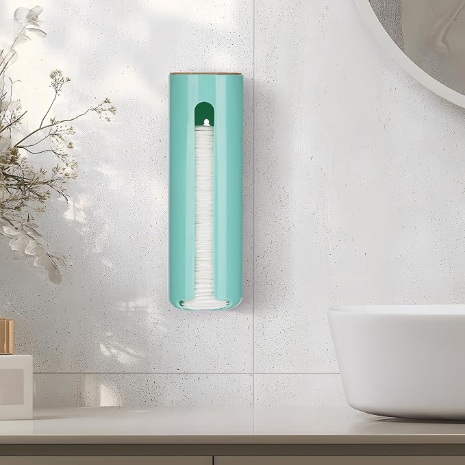 Cotton Pad Holder, Wall Mounted Cotton Rounds Holder Dispenser Face Pad Holder - Image 7